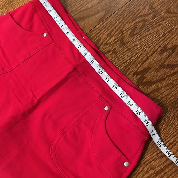 Style & Co cotton stretch skorts pockets casual RED NWOT size Small relaxed - Picture 7 of 10